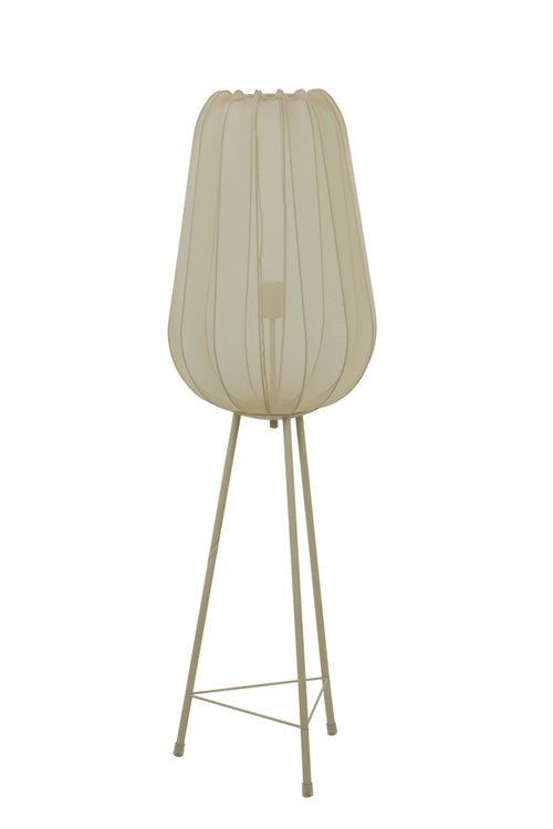Light & Living vloerlamp PLUMERIA - Ø42x132cm - Beige - vtwonen shop
