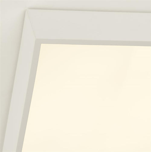 Searchlight Zeus 1 Licht Vierkant Badkamer Plafondlamp, Wit IP44 3000K
