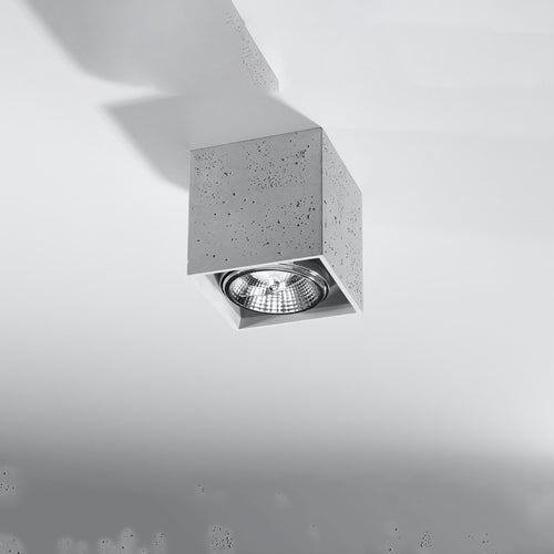 Sollux Lighting Plafondlamp VALDE beton - 14x14x14cm