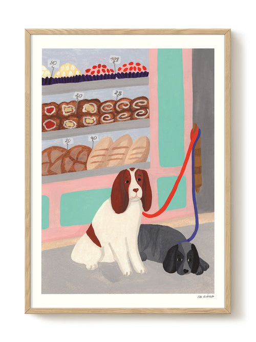 Iga Kosicka - Waiting Dogs - PSTR studio Kunst Poster - vtwonen shop