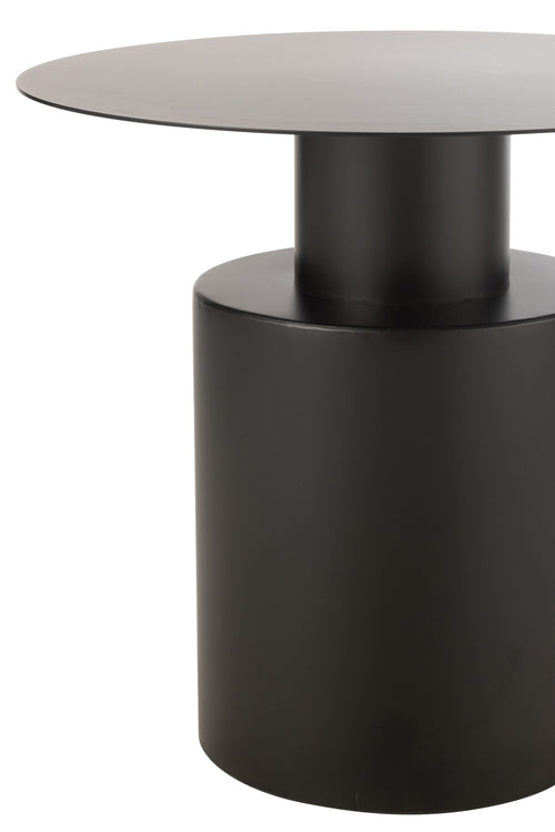 J-Line bijzettafel Rond - metaal - zwart - vtwonen shop