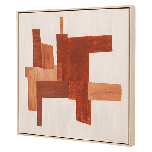 Urban Nature Culture wanddecoratie Vedra Rustic Brown - 60x60x2.5cm - vtwonen shop