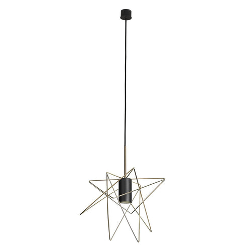 Nowodvorski hanglamp Gstar - 1 lichts - 30  x 130   cm - zwart goud