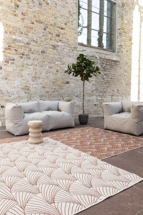 Interieur05 Buitenkleed Deco roest/wit dubbelzijdig - 240 x 340 cm - vtwonen shop