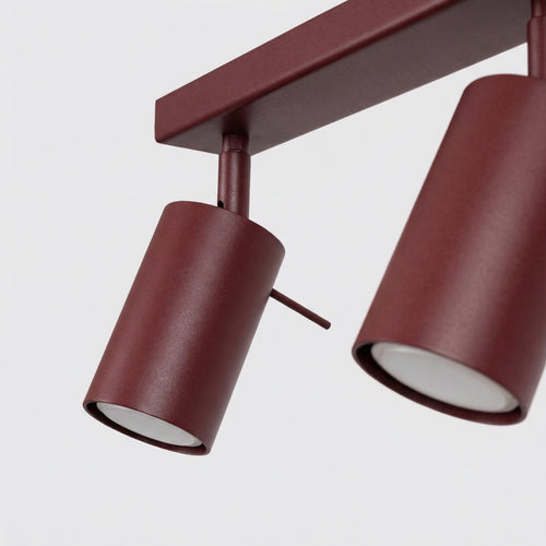 Sollux Lighting Plafondlamp RING 6L bordeaux - 118x6x16cm