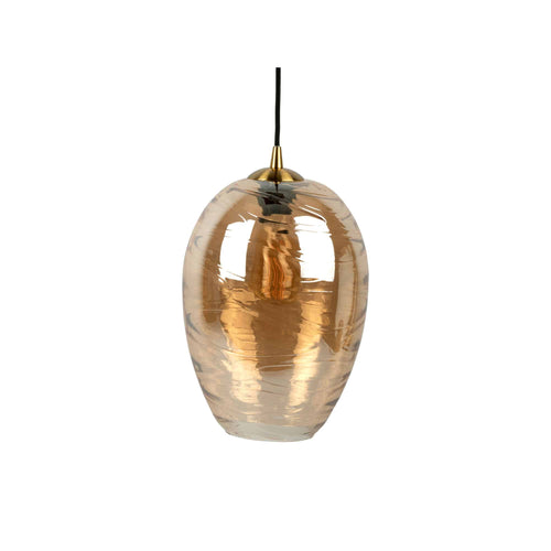 Leitmotiv hanglamp Glamour Cone - bruin - Ø23cm - vtwonen shop