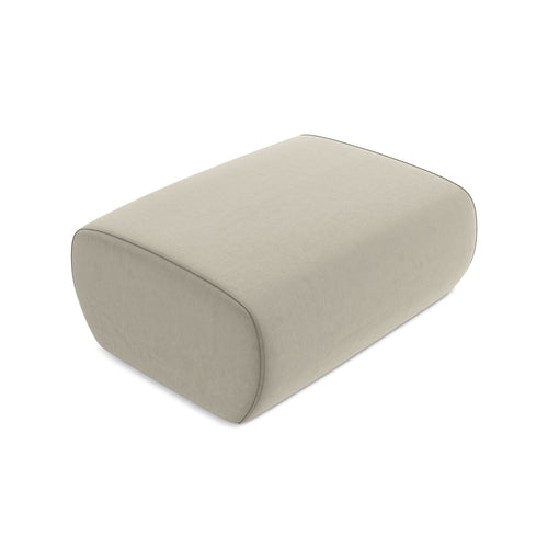 LaMiaSofa Poef Palermo - velours - parel - 100x70x39