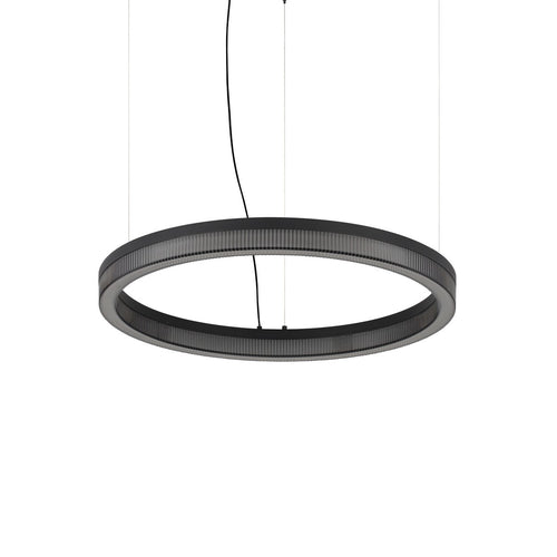 Ideal Lux CROWN 60 cm geïntegreerde LED-hanglamp voor aan het plafond, zwart, 3050lm, 3000K