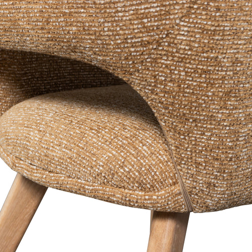 WOOOD eetkamerstoelen houten naturel poot Murat - Geel - Set van 2 - vtwonen shop