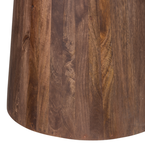 WOOOD eetkamertafel Limit - Mangohout - Walnoot - 76x130x130