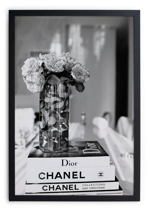 Zwarte lijst met kader 40x30 Books - vtwonen shop