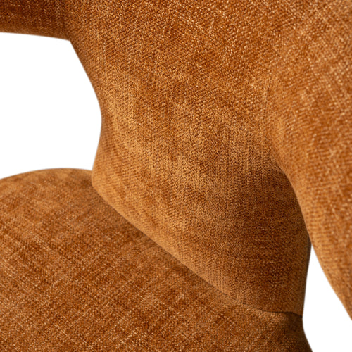 WOOOD eetkamerstoelen Permit - Polyester - Cinnamon - Set van 2