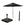 Garden Impressions stokparasol Lotus zwart Ø300 cm met Cosmo voet en hoes