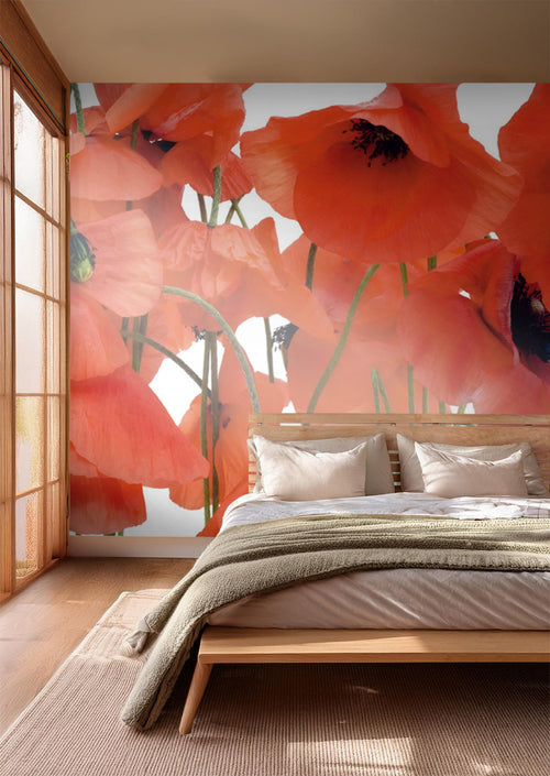 Sanders & Sanders fotobehang bloemen rood - 360 x 270 cm - 600430 - vtwonen shop