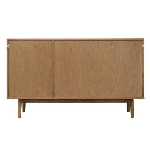Furnhouse 3-deurs dressoir Svendborg - Natuurlijk eikenhout - MDF, Eikenfineer - 40x137x80