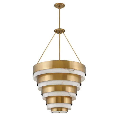 Elstead Hinkley Echelon Cilindrische hanglamp Heritage Brass