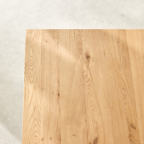 Tikamoon Rechthoekige salontafel van massief eikenhout - Naturel