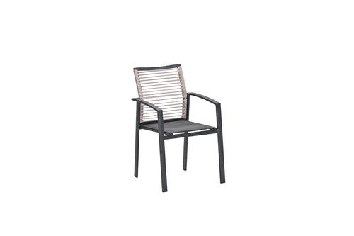 Cosmo dining fauteuil - rope natural - gevuld  textileen - vtwonen shop
