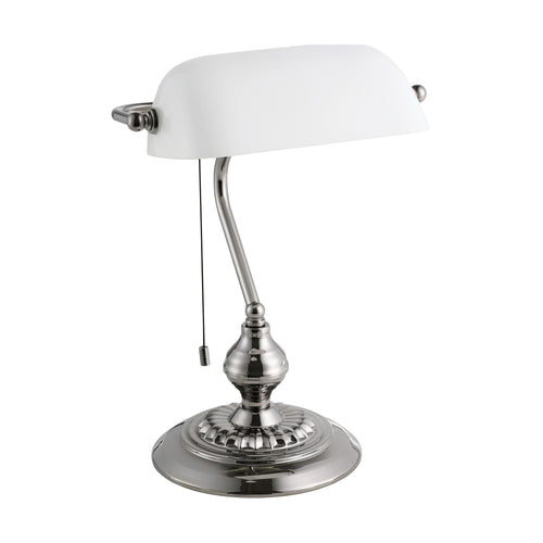 EGLO bureaulamp Banker - tafellamp - e27 - 39 cm - wit - vtwonen shop