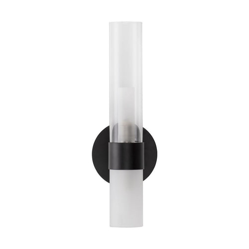 Nova Luce CENTURY Wandlamp matzwart, transparant, mat LED G9 2x5W