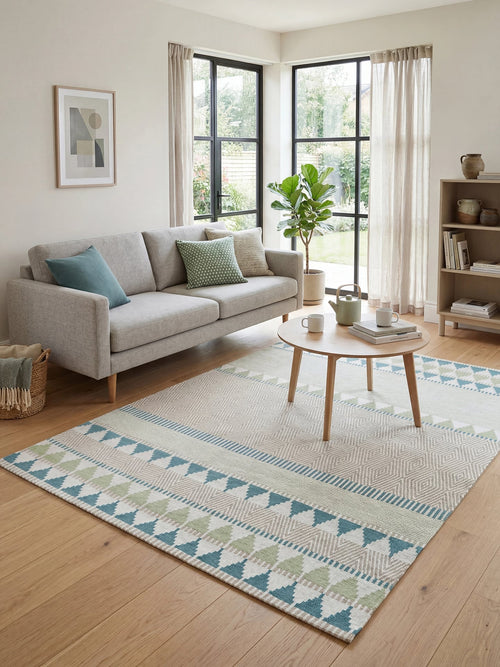Belavita vloerkleed 8768 Pine - Blauw - 290 x 390 cm