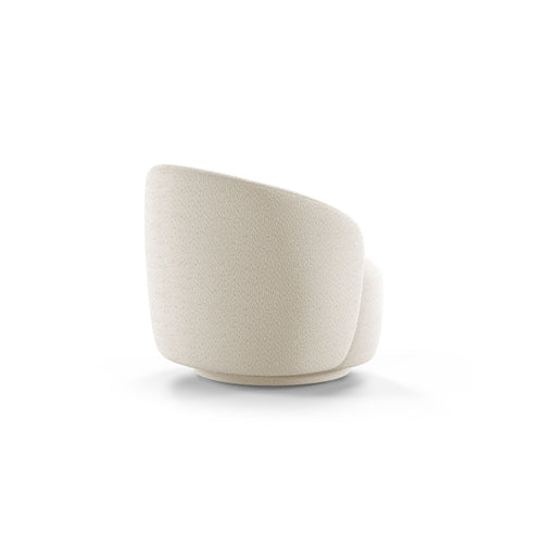 Cosmopolitan Design - Draaistoel Savona boucle ivoor - 83x86x76.5cm