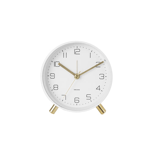 Karlsson wekker  - wit - Ø11cm - vtwonen shop