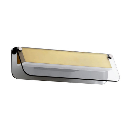 Nova Luce APNEA Geïntegreerde LED-wandlamp in zandzwart, goud en grijs, 7W, 420lm, 3000K