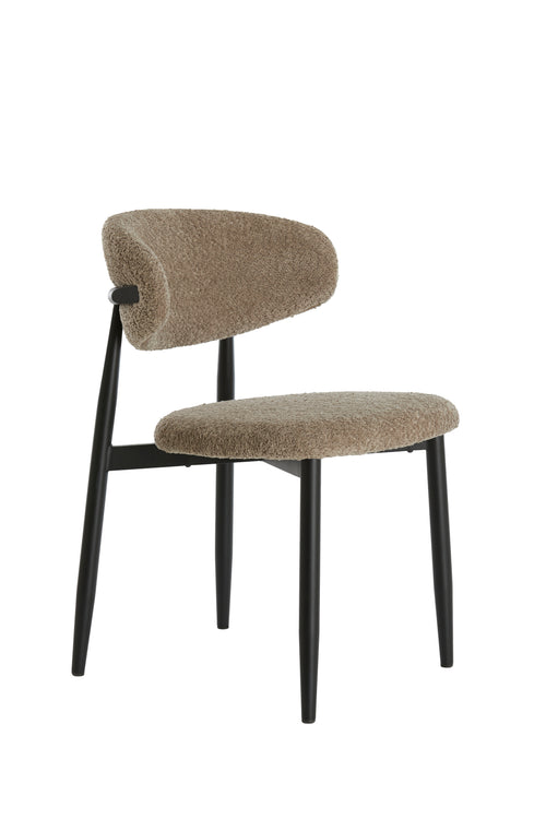 Light & Living eetkamerstoel ENIOLA - 54x52x76cm - bruin - Set van 2