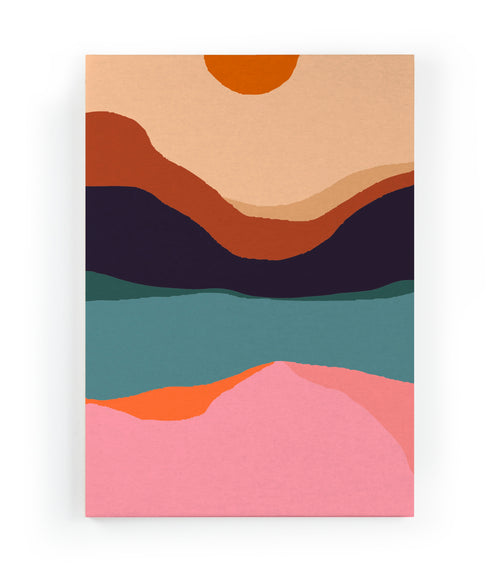 Canvas 60x40 Middernacht Zonsondergang - vtwonen shop