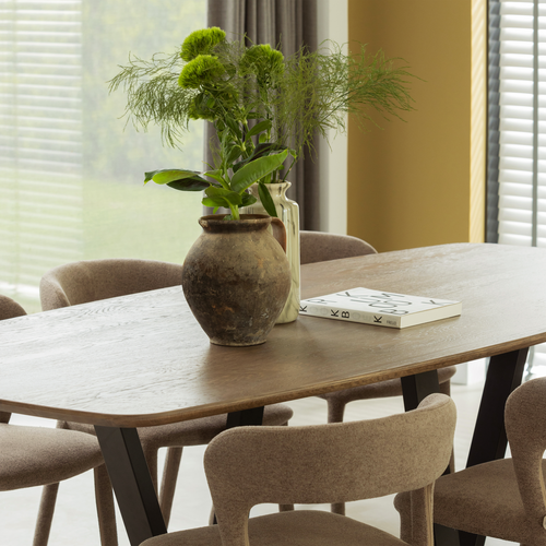 WOOOD tafelpoot Tablo - Metaal - Zwart - 73x147x71