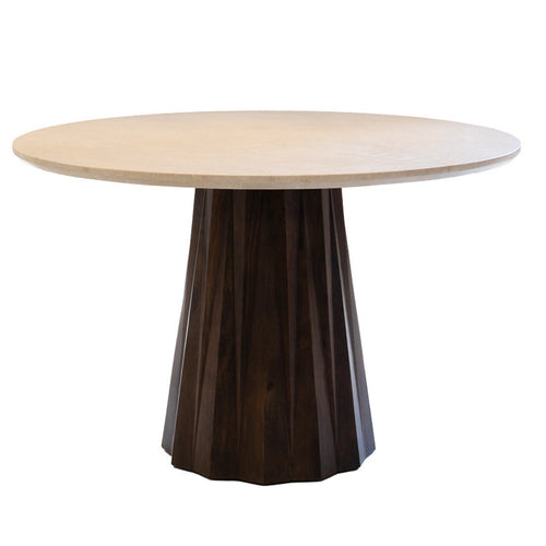 Giga Meubel Eettafel Faiza - Rond - Marmer - 150cm - vtwonen shop