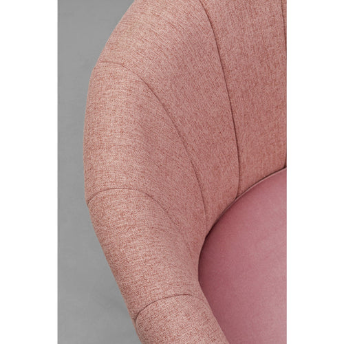 Kare Design Draaistoel met armleuningen Merida roze - vtwonen shop