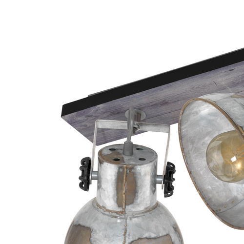 EGLO wandlamp Barnstaple - e27 - bruin-patina/zwart/oud-zink-look - vtwonen shop