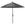 Manilla parasol - Ø250 cm - carbon black - taupe