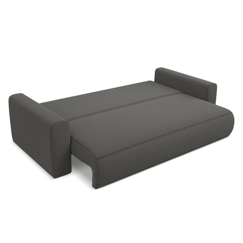 LaMiaSofa 3-zits slaapbank Perugia - velours - staal - 238x105x82