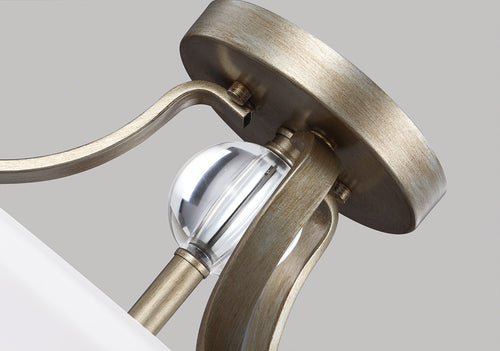 Elstead Evington - 2-lichts semi-inbouw plafondlamp goud, E27