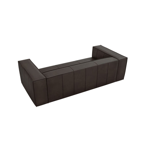 Cosmopolitan Design - Bank Turin 3-zits, echt leer grafiet - 100x227x68cm