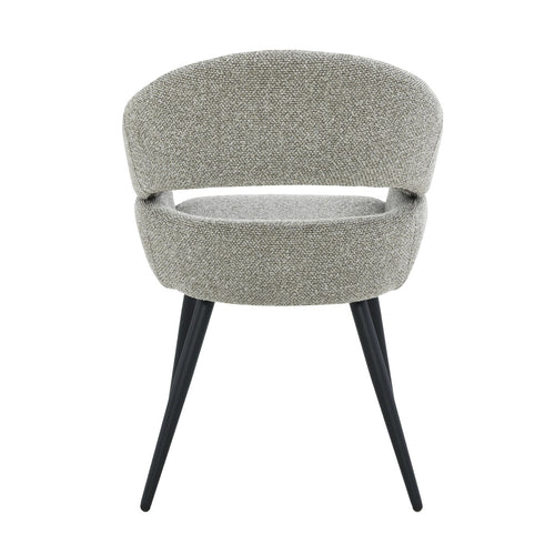 Livingfurn eetkamerstoel Megan - taupe - set van 2 - 62x58x85
