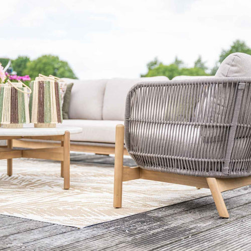 Garden Impressions loungeset Aberdeen grey sand 5-delig