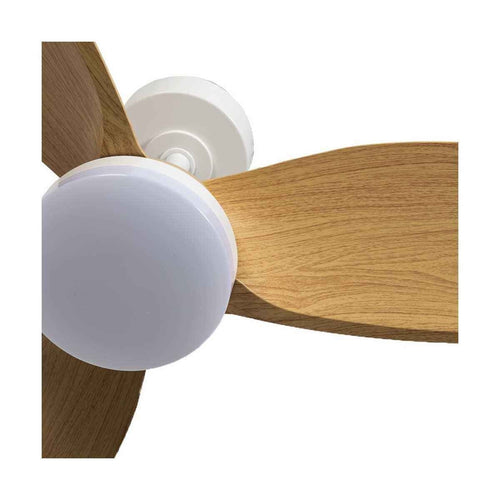 CristalRecord plafondventilator Bryan - 1 lichts - 92  x 38.5   cm - wit hout