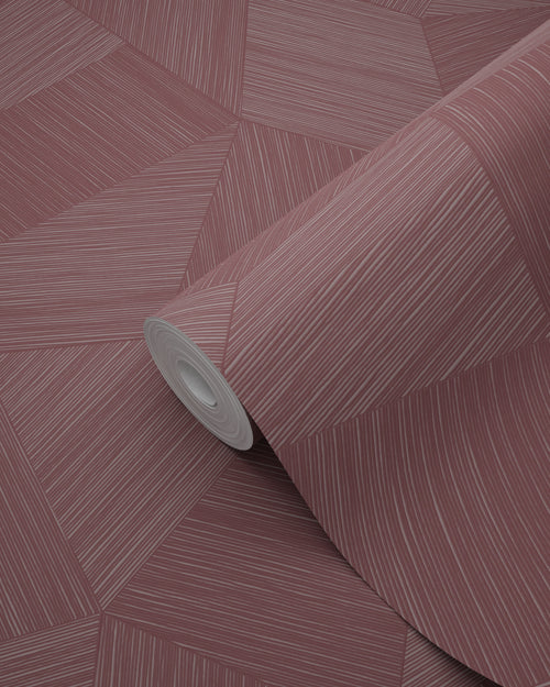 Origin Wallcoverings behang grafisch 3D motief mauve taupe - 50 x 900 cm - 348062 - vtwonen shop