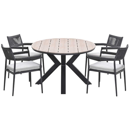 Garden Impressions tuinset Tineo - Tulli - donker grijs - 180x115 cm - 5-delig - vtwonen shop