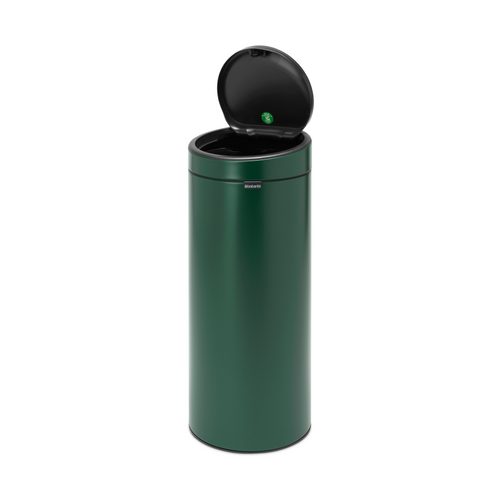 Brabantia Touch Bin New afvalemmer, 30 liter, kunststof binnenemmer - Pine Green