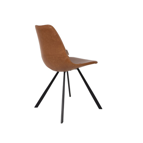 Dutchbone Franky Eetkamerstoelen Zwart FR - Set van 2 - vtwonen shop