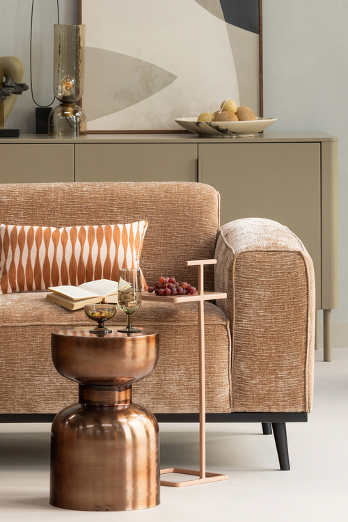 WOOOD bijzettafel Frits - Metaal - Brons - 47x30x30