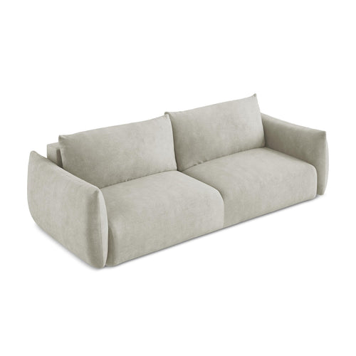 LaMiaSofa 3-zits slaapbank Savona - chenille stof - parel - 230x105x90