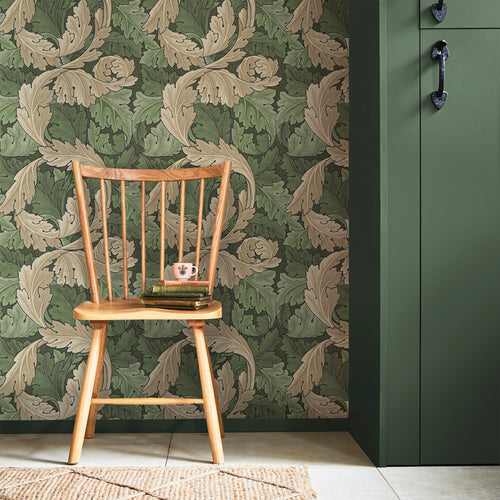 William Morris at Home vliesbehang Acanthus Green - vtwonen shop