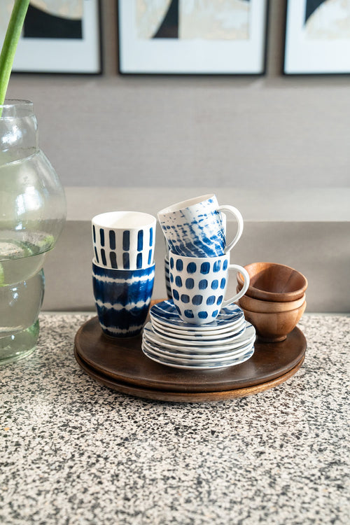 vtwonen - Mok met oor - Kopjes - Serviesset van 4 - 275ml - vtwonen shop