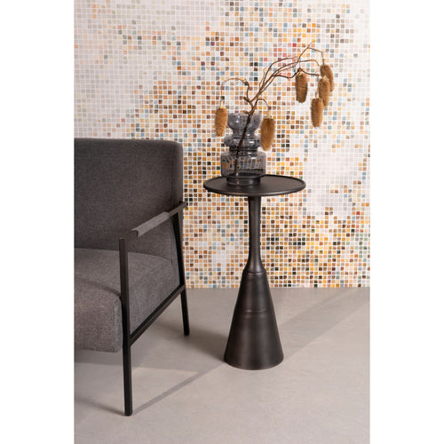 Housecraft Living Noah Bijzettafel Rond Metaal 35x 35 cm Zwart - vtwonen shop